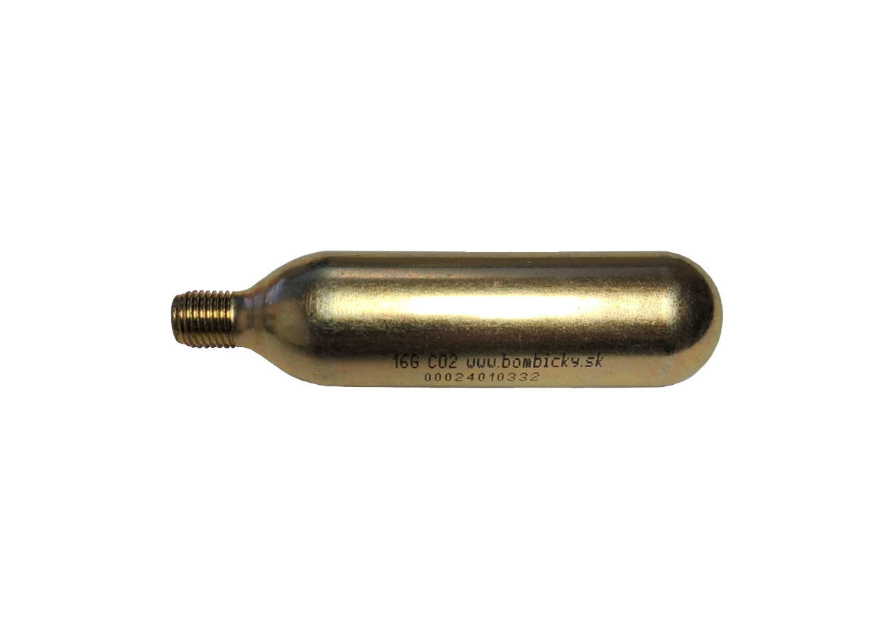 Obrázok 2 - Bombička CO2, 16g, 10 ks  závit 3/8“ - 24 UNF - 2A