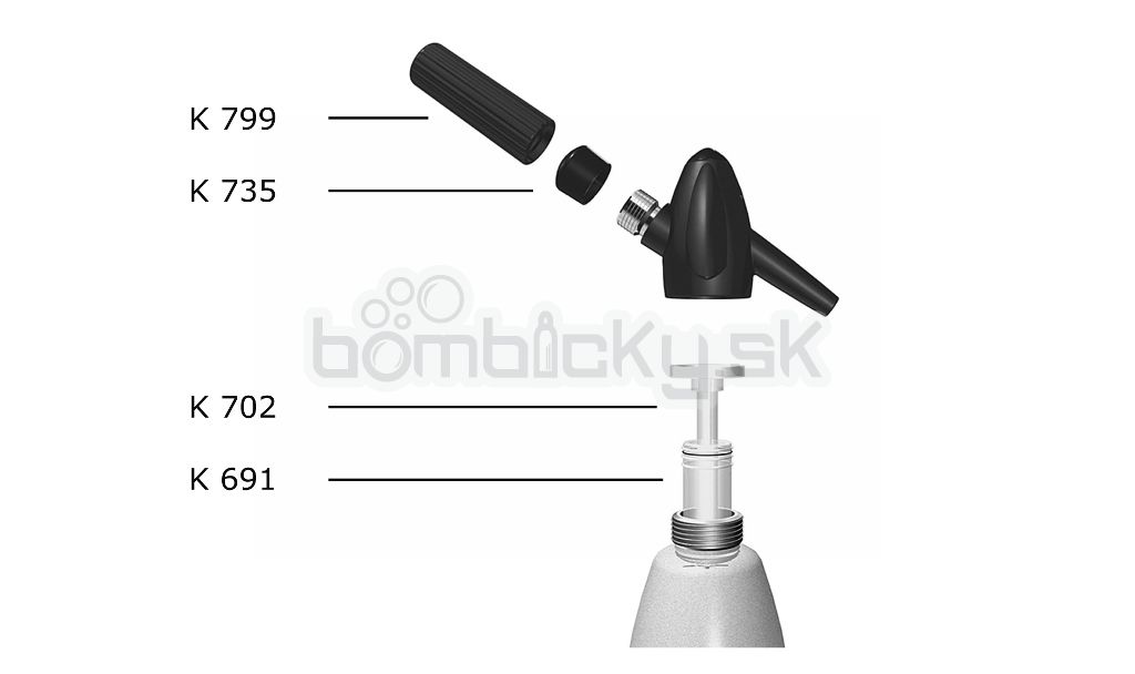 Obrázok 3 - Sifónová fľaša Kayser 1L SODAsiphon Standard