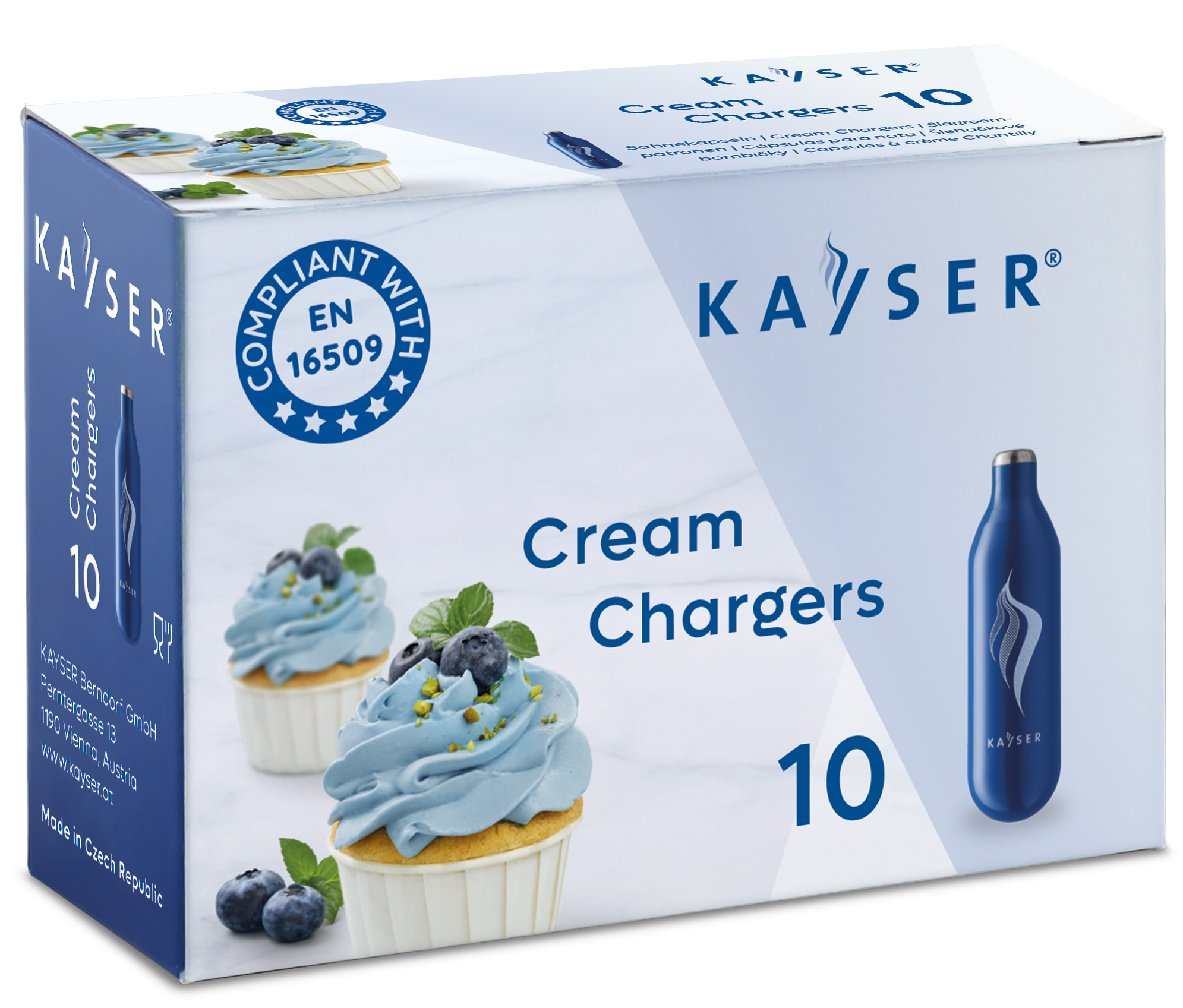 Produkt Šlahačkové bombičky Kayser jednorazové 8g N2O 10ks