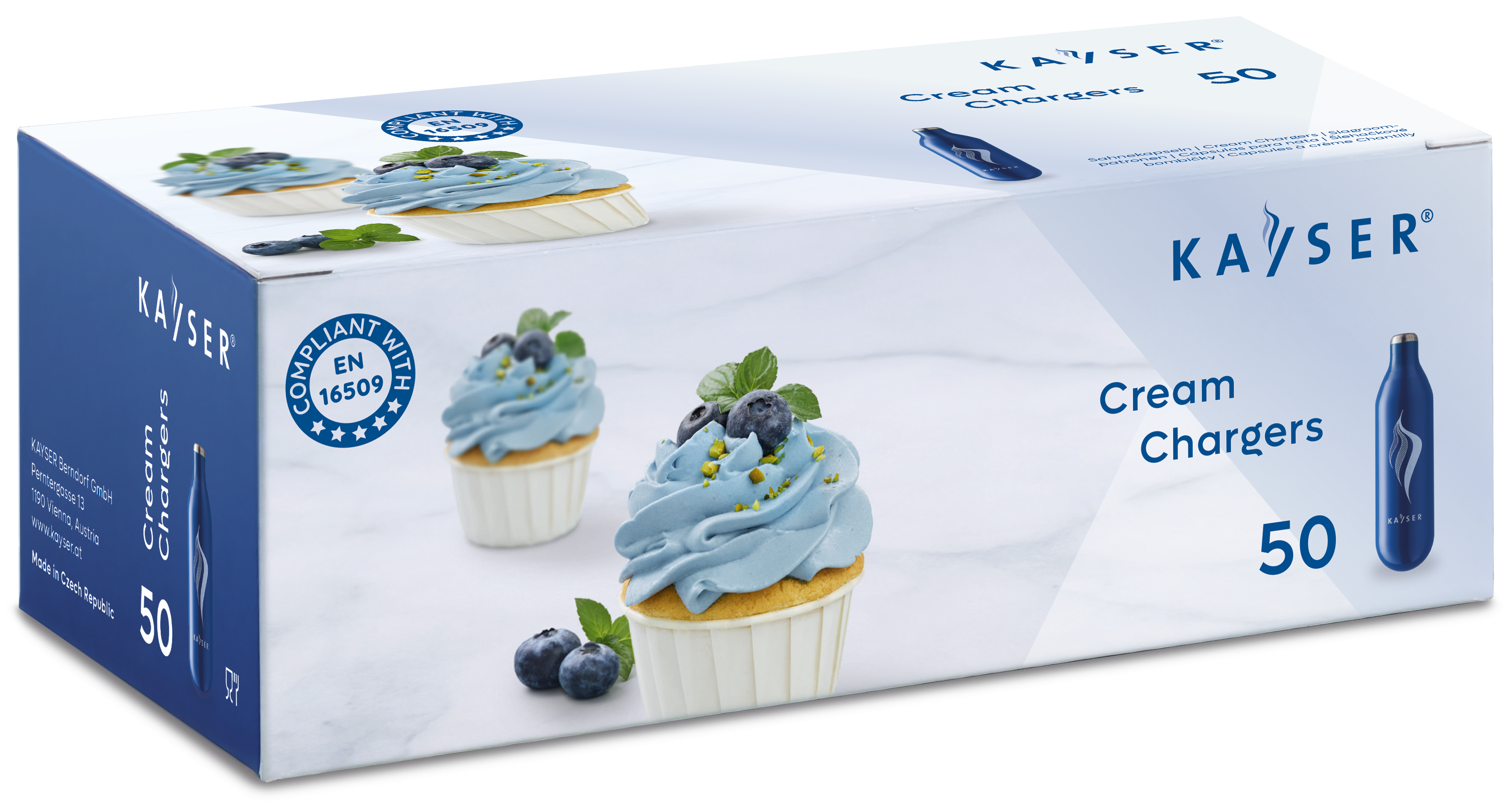 Produkt Šlahačkové bombičky Kayser jednorazové 8g N2O 50ks